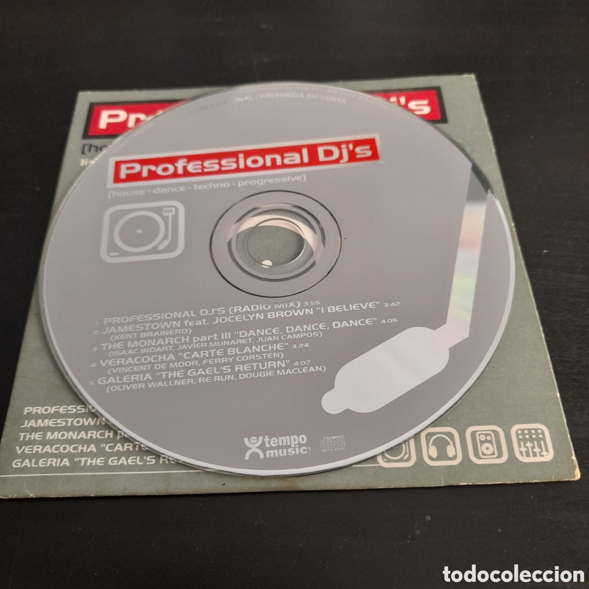 CDs de m&uacute;sica: Professional DJs. CD, Partially Mixed, Promo, 1999 - Foto 3
