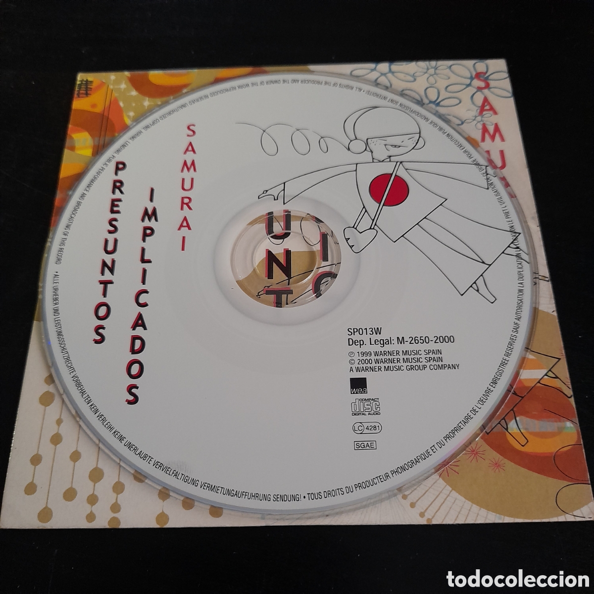 CDs de m&uacute;sica: Presuntos Implicados &ndash; Samurai. CD, Single, Promo, 2000 - Foto 3