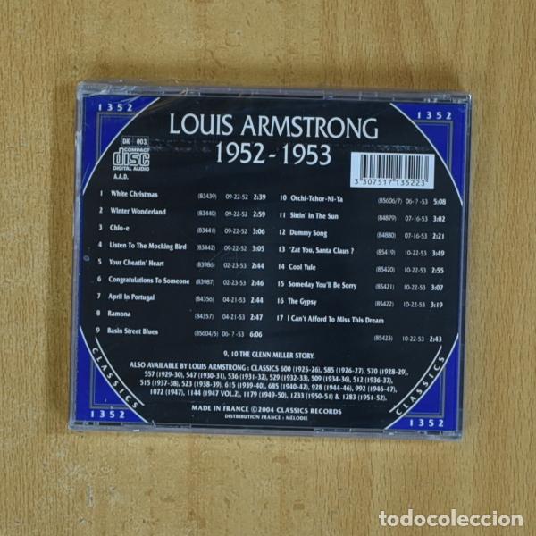 CDs de m&uacute;sica: LOUIS ARMSTRONG - 1952 / 1953 - CD - Foto 2