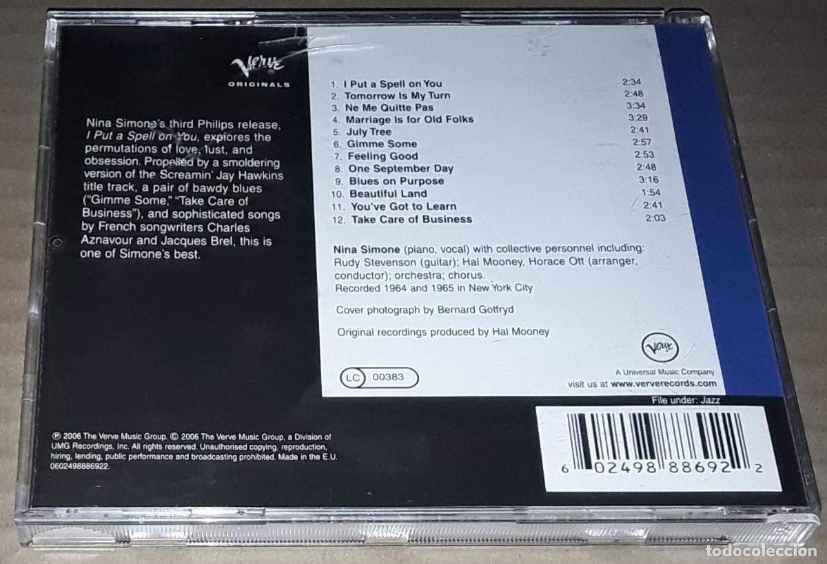CDs de m&uacute;sica: CD - NINA SIMONE - I PUT A SPELL ON YOU - Foto 2