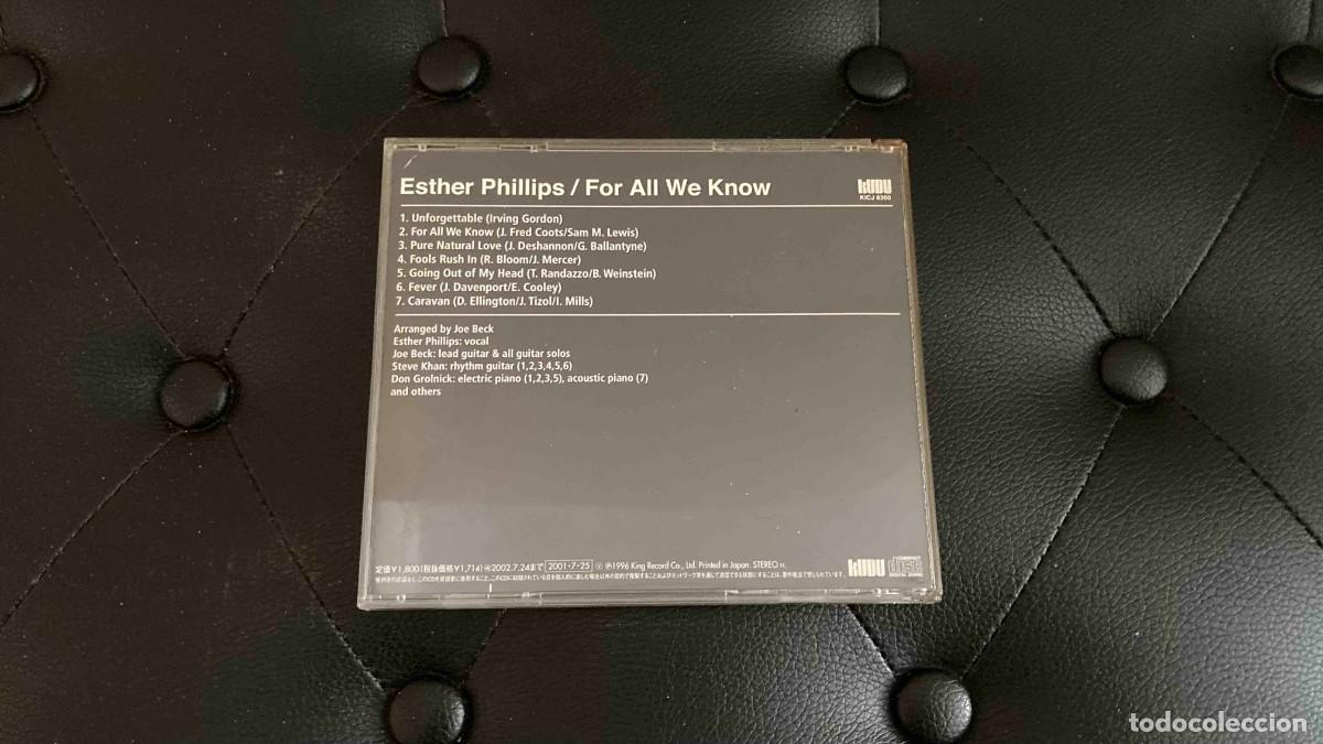 CDs de m&uacute;sica: CD. Esther Phillips With Beck. For All We Know - Foto 2