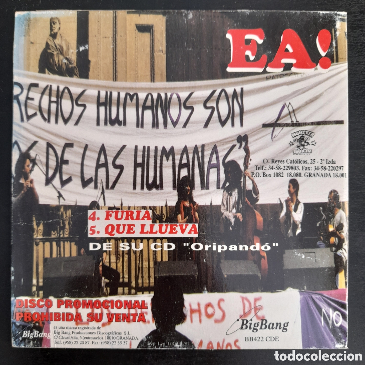 CDs de m&uacute;sica: Los Activos &ndash; Ea! CD, Sampler, Cart&oacute;n - Foto 2