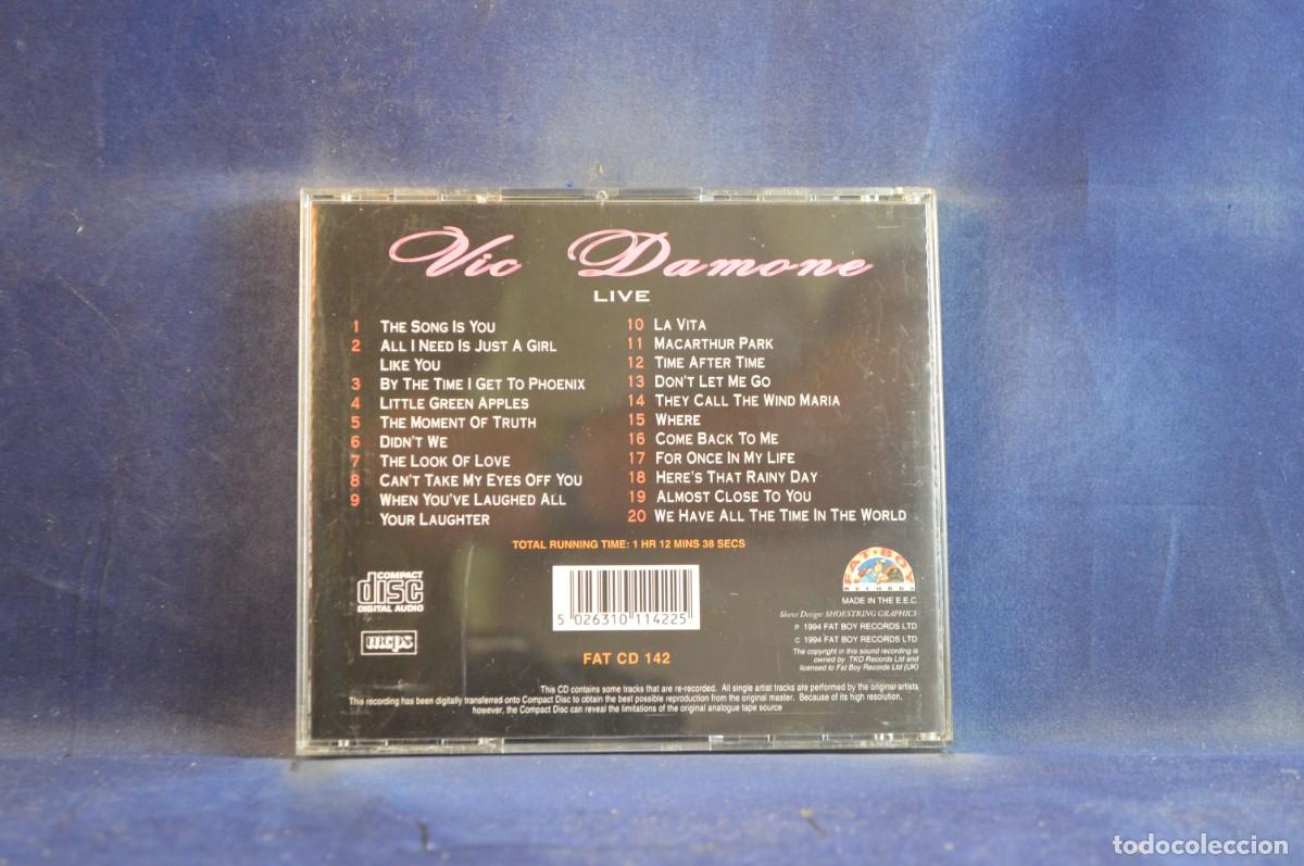 CDs de m&uacute;sica: VIC DAMONE &ndash; LIVE - CD - Foto 2