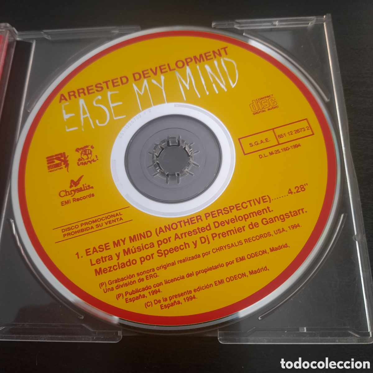 CDs de m&uacute;sica: Arrested Development &ndash; Ease My Mind. CD, Single, Promo, 1994, Espa&ntilde;a - Foto 2