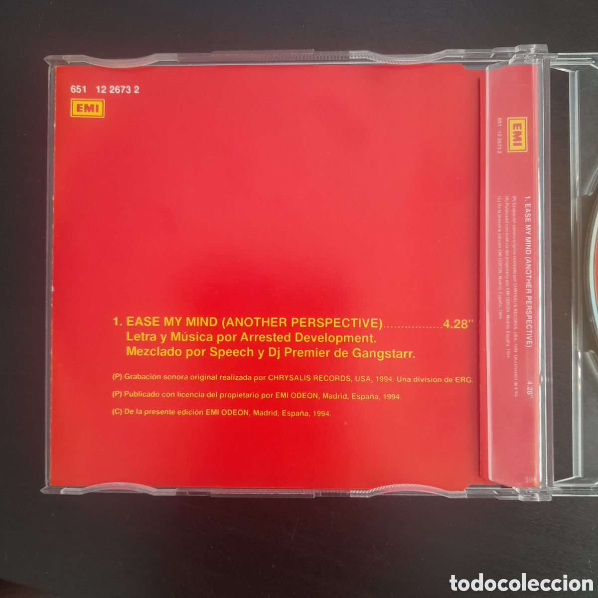 CDs de m&uacute;sica: Arrested Development &ndash; Ease My Mind. CD, Single, Promo, 1994, Espa&ntilde;a - Foto 3