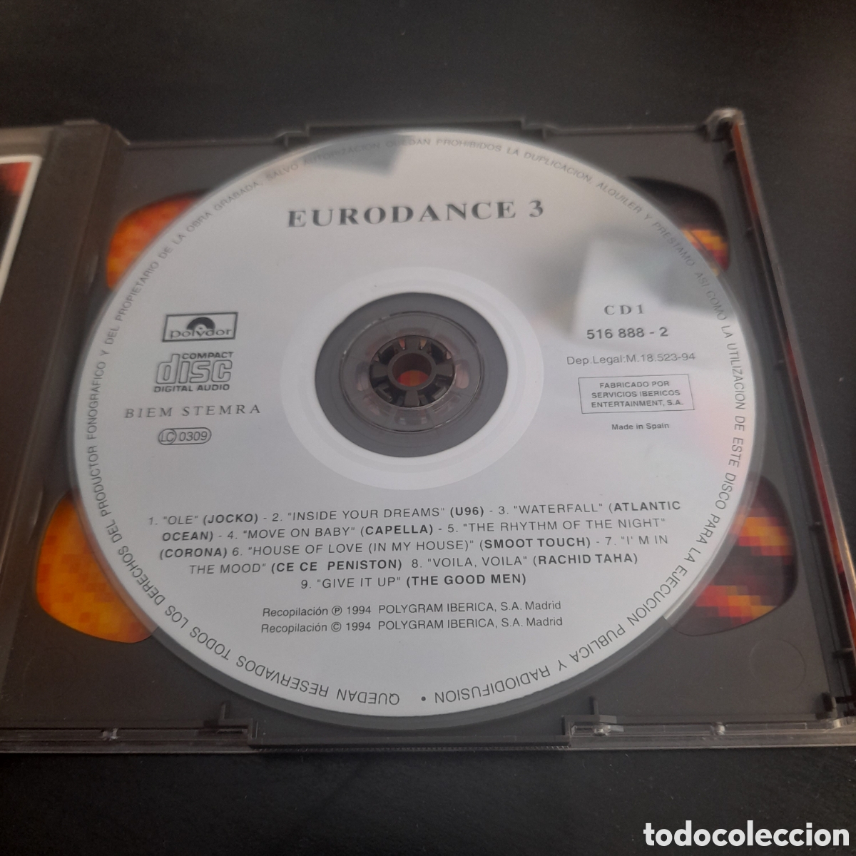 CDs de m&uacute;sica: Eurodance 3. 2 x CD, Compilation 1994 Espa&ntilde;a - Foto 2