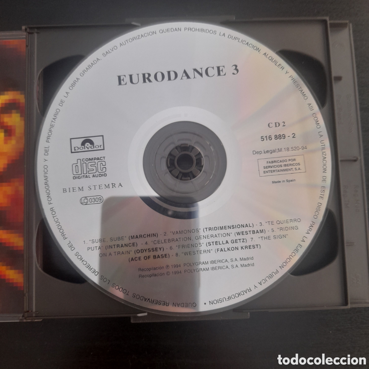 CDs de m&uacute;sica: Eurodance 3. 2 x CD, Compilation 1994 Espa&ntilde;a - Foto 4