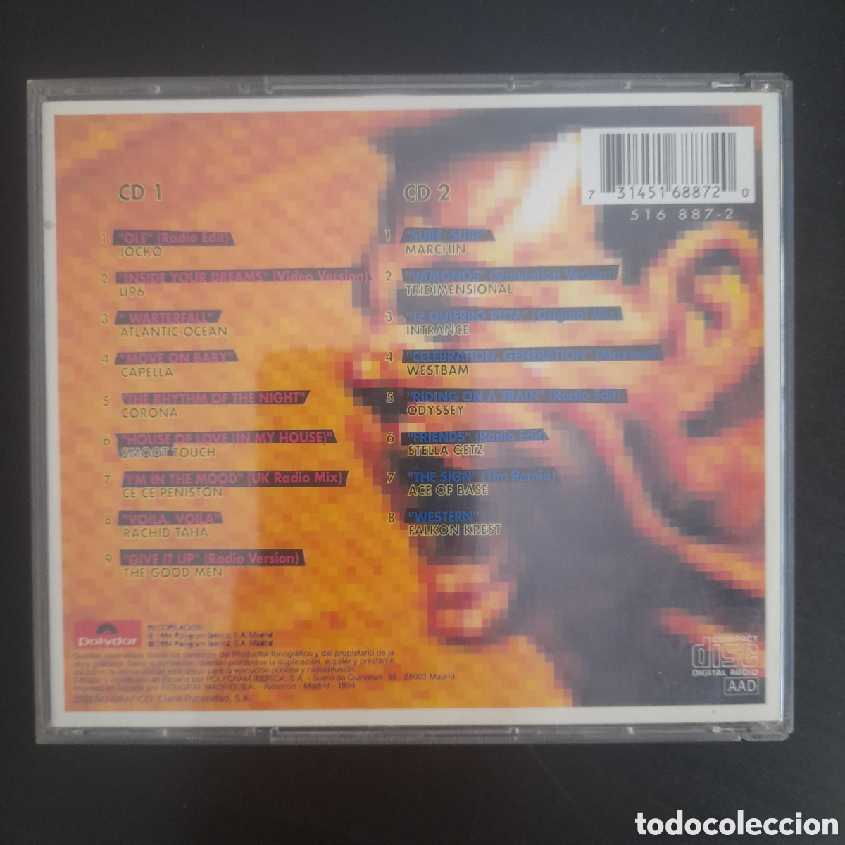 CDs de m&uacute;sica: Eurodance 3. 2 x CD, Compilation 1994 Espa&ntilde;a - Foto 6