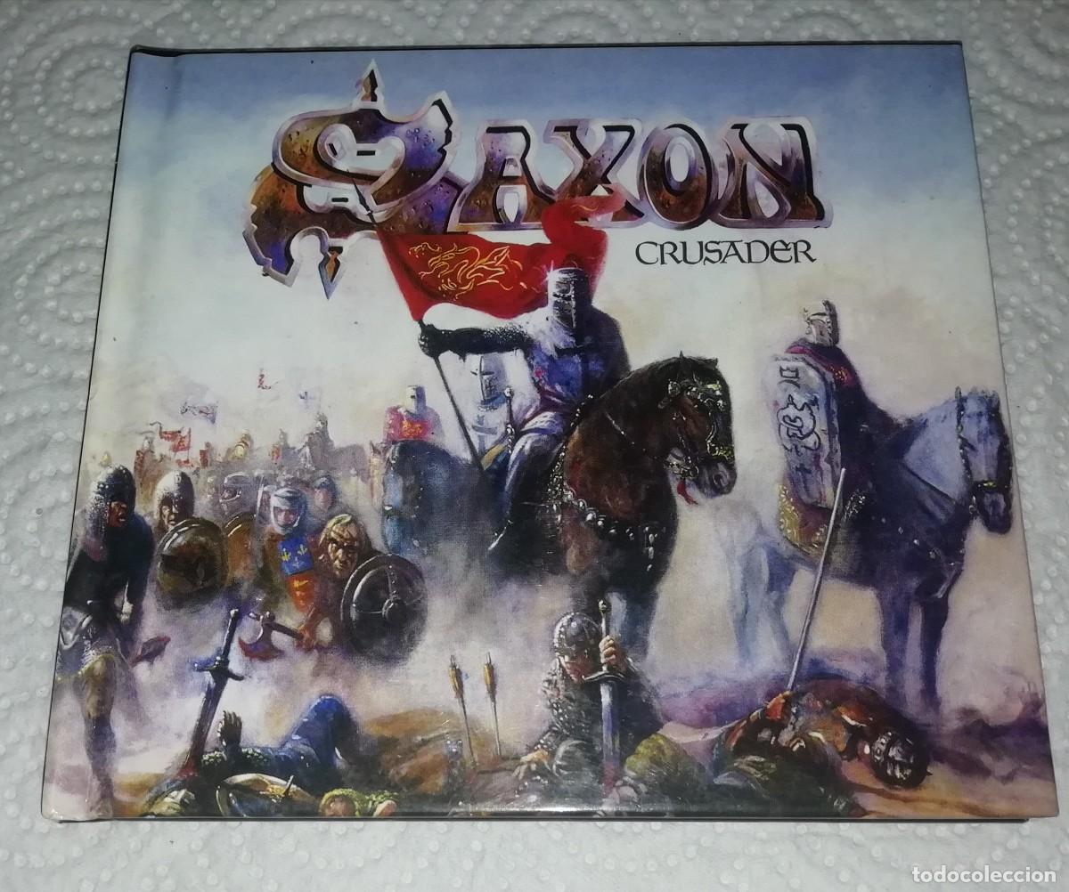CDs de m&uacute;sica: Cd saxon cruzader librito y cd como nuevo - Foto 1