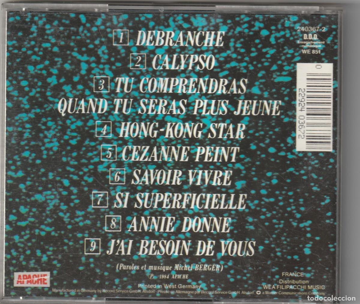 CDs de m&uacute;sica: FRANCE GALL - DEBRANCHE! (CD APACHE 1984) - Foto 2