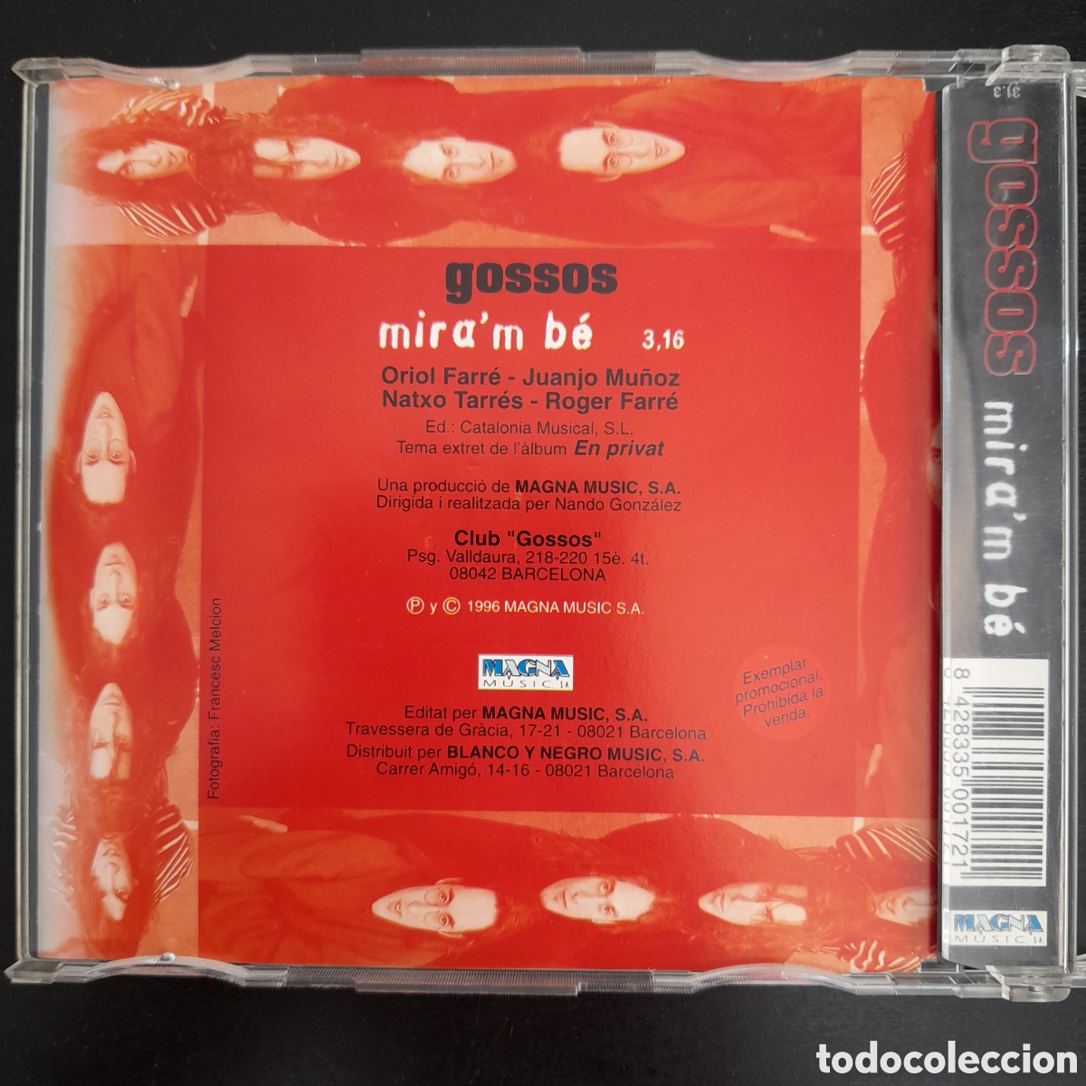 CDs de m&uacute;sica: Gossos &ndash; Miram B&eacute;. CD, Single, Promo, Slim Case - Foto 2