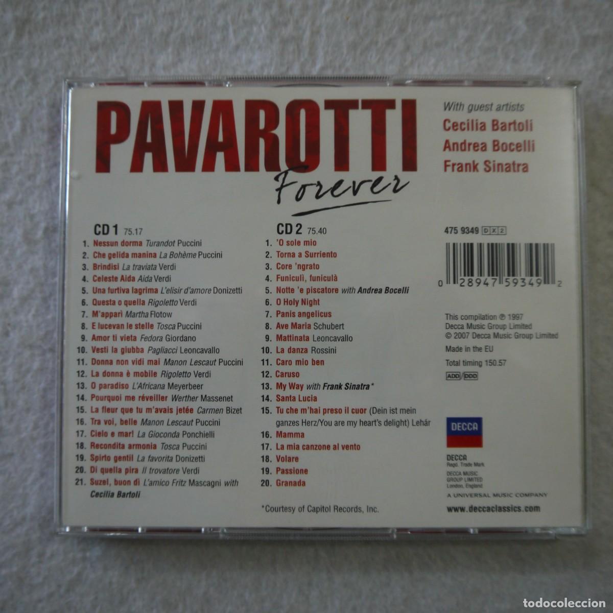 CDs de m&uacute;sica: PAVAROTTI - FOREVER - 2 CD 2007 - Foto 4