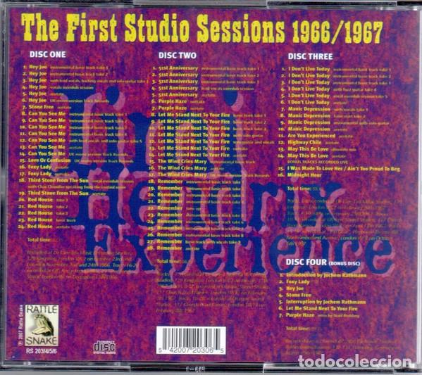 CDs de m&uacute;sica: JIMI HENDRIX EXPERIENCE - THE FIRST STUDIO SESSIONS 1966/1967 - 4CD RATTLE SNAKE - Foto 2