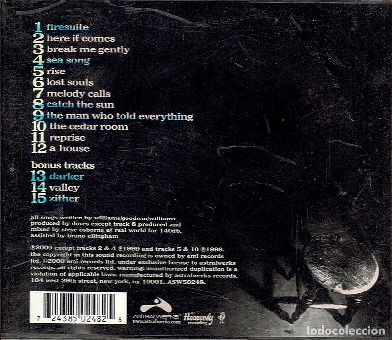 CDs de m&uacute;sica: Doves - Lost Souls. CD - Foto 2