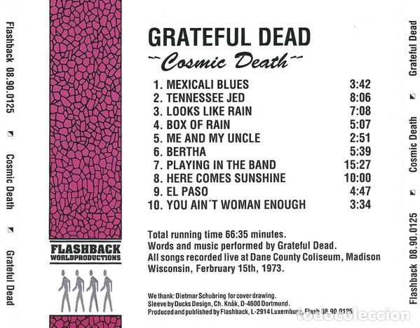 CDs de m&uacute;sica: Grateful Dead &ndash; Cosmic Death - Foto 2