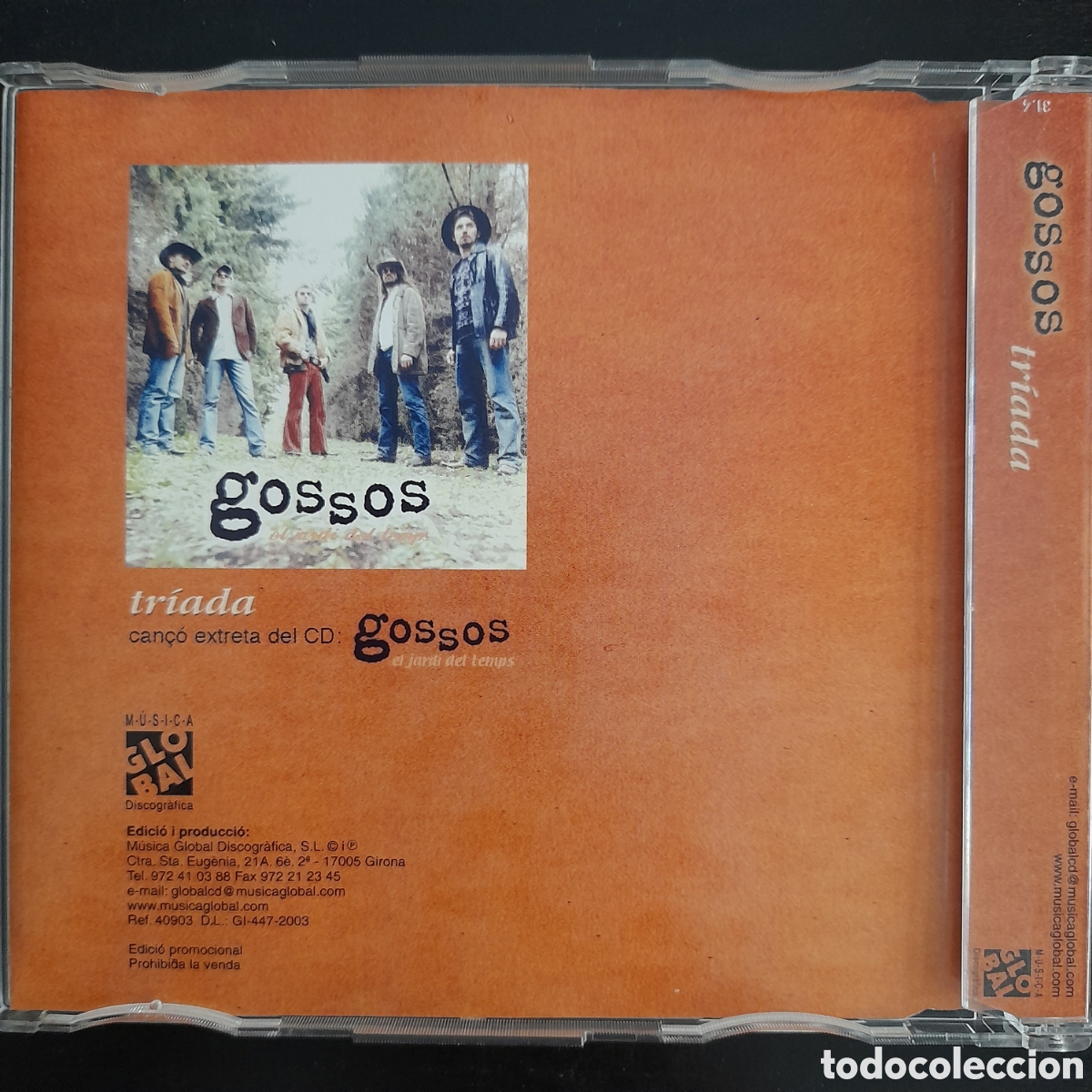 CDs de m&uacute;sica: Gossos &ndash; Tr&iacute;ada. CD, Single, Promo, Slim Case - Foto 2