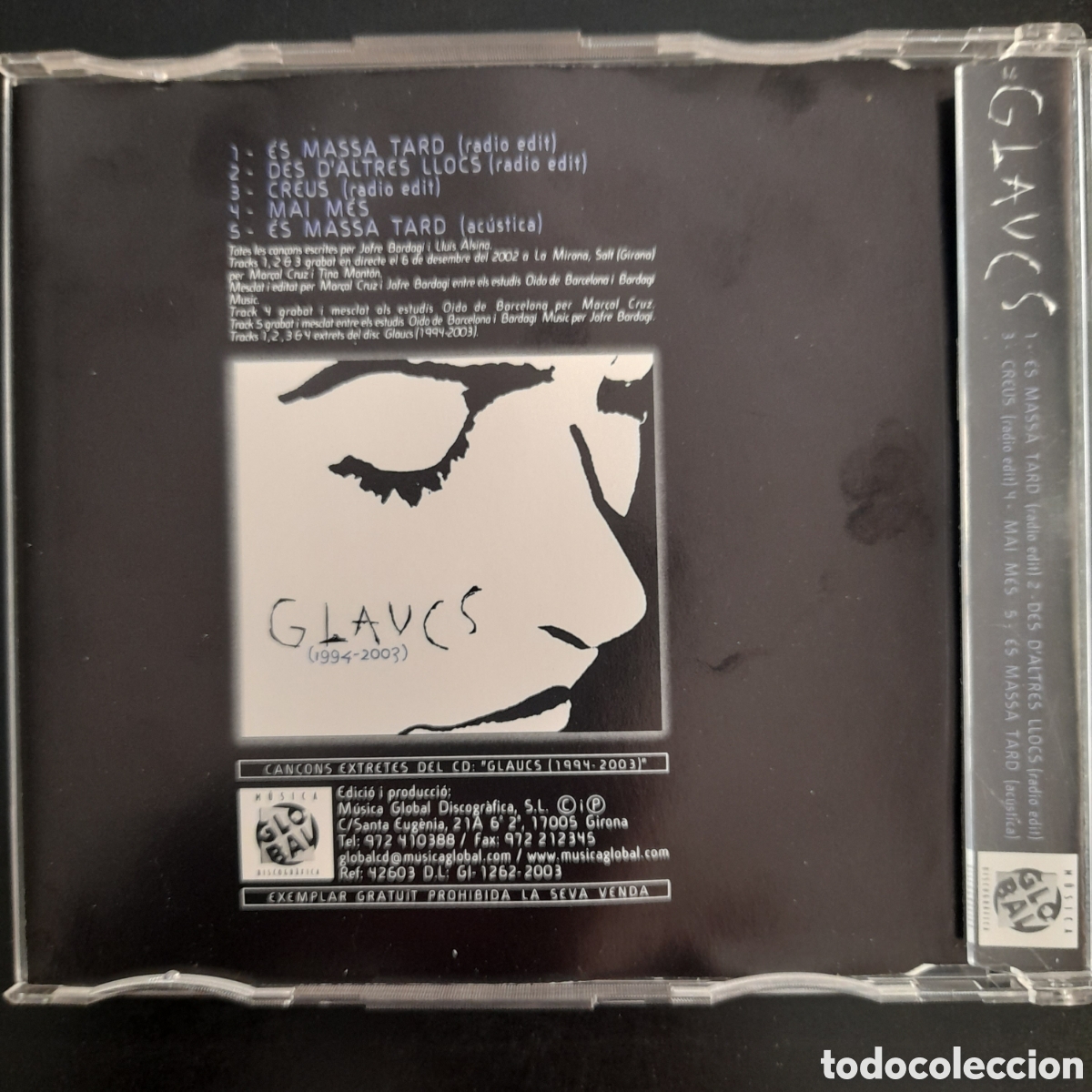 CDs de m&uacute;sica: Glaucs &ndash; Singles. CD, Single, Compilation, Promo, Slim Case - Foto 2