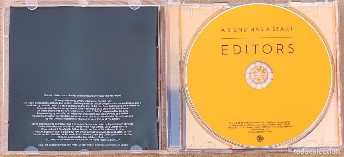 CDs de m&uacute;sica: EDITORS - AN END HAS A START (CD) 2007 - 10 TEMAS - Foto 2