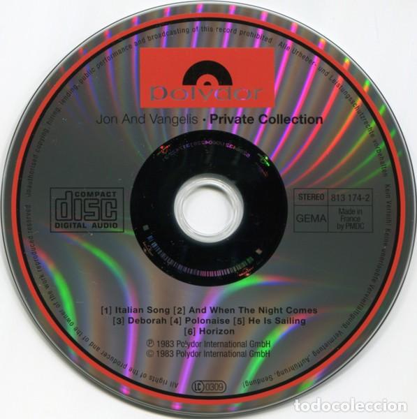 CDs de m&uacute;sica: Jon And Vangelis &ndash; Private Collection - Foto 3