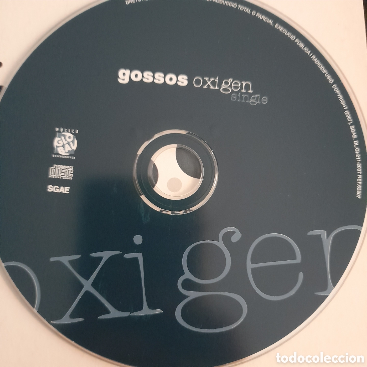 CDs de m&uacute;sica: Gossos &ndash; Oxigen (Single). CD, Single, Cardboard Sleeve - Foto 3