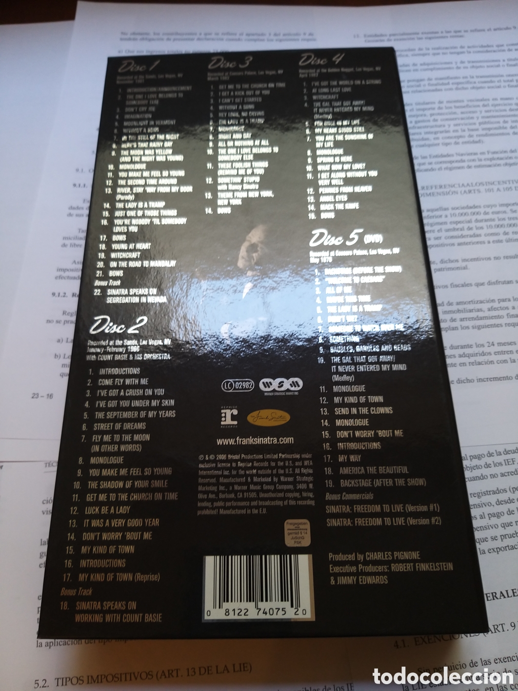 CDs de m&uacute;sica: FRANK SINATRA - VEGAS - 4 CD + 1 DVD BOX SET - Foto 4