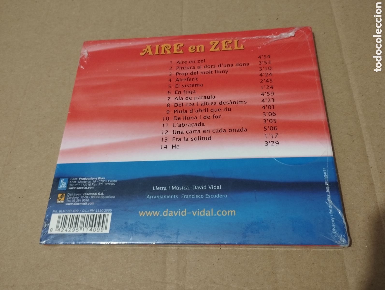 CDs de m&uacute;sica: AIRE EN ZEL (DAVID VIDAL) CD PRECINTADO - Foto 2
