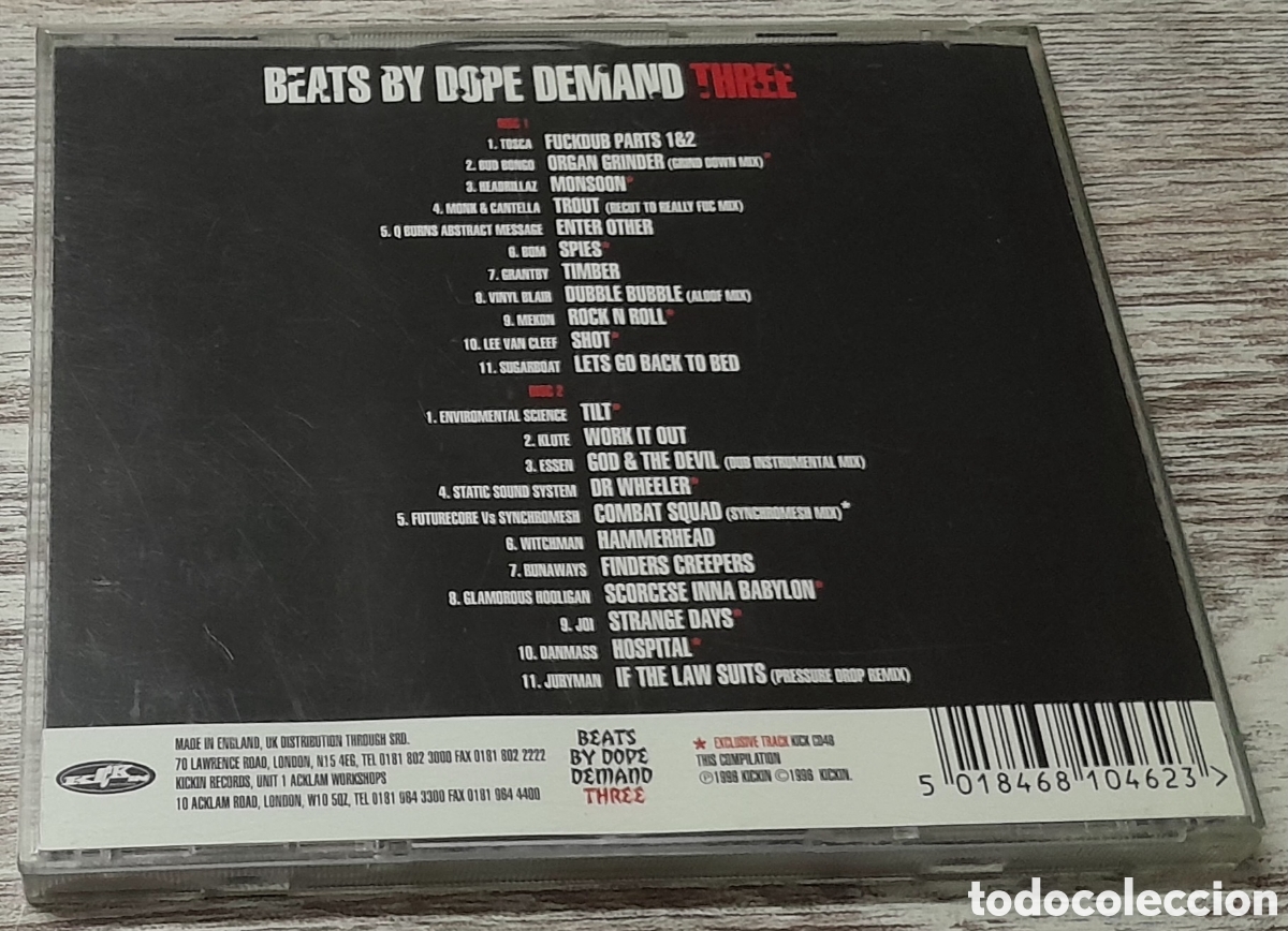 CDs de m&uacute;sica: BEATS BY DOPE DEMAND THREE - 2 CD - Foto 2
