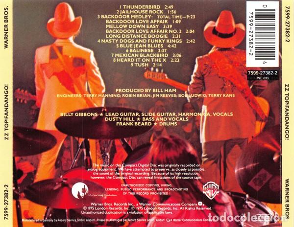 CDs de m&uacute;sica: ZZ Top - Fandango - Foto 2