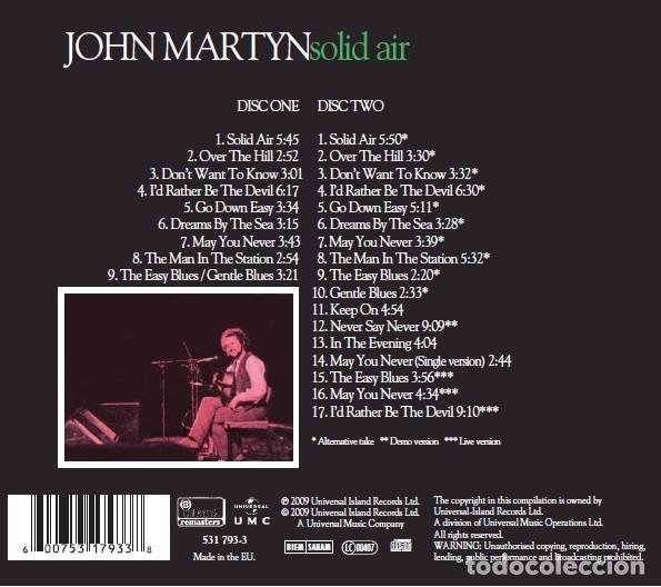 CDs de m&uacute;sica: JOHN MARTYN SOLID AIR 2 CDs DIGIPACK - Foto 2