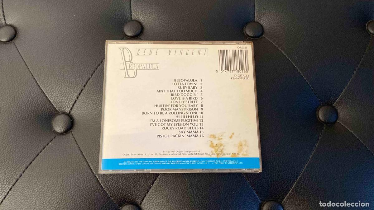 CDs de m&uacute;sica: CD. Gene Vincent. Bebopalula - Foto 2