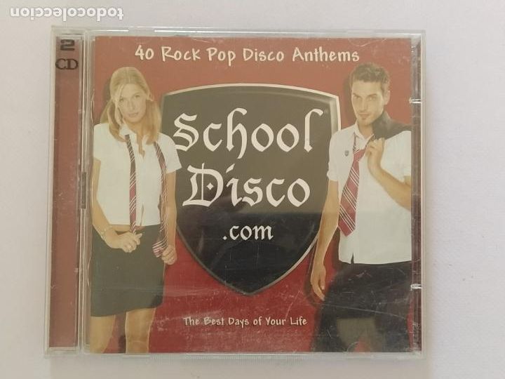 CDs de m&uacute;sica: CD SCHOOL DISCO.COM - 40 ROCK POP DISCO ANTHEMS (2 CDS) (4H) - Foto 1