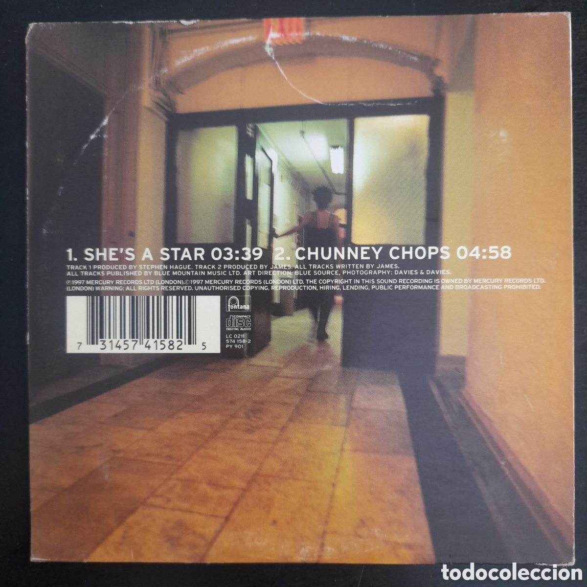 CDs de m&uacute;sica: James &ndash; Shes A Star. CD, Single1997, UK - Foto 2