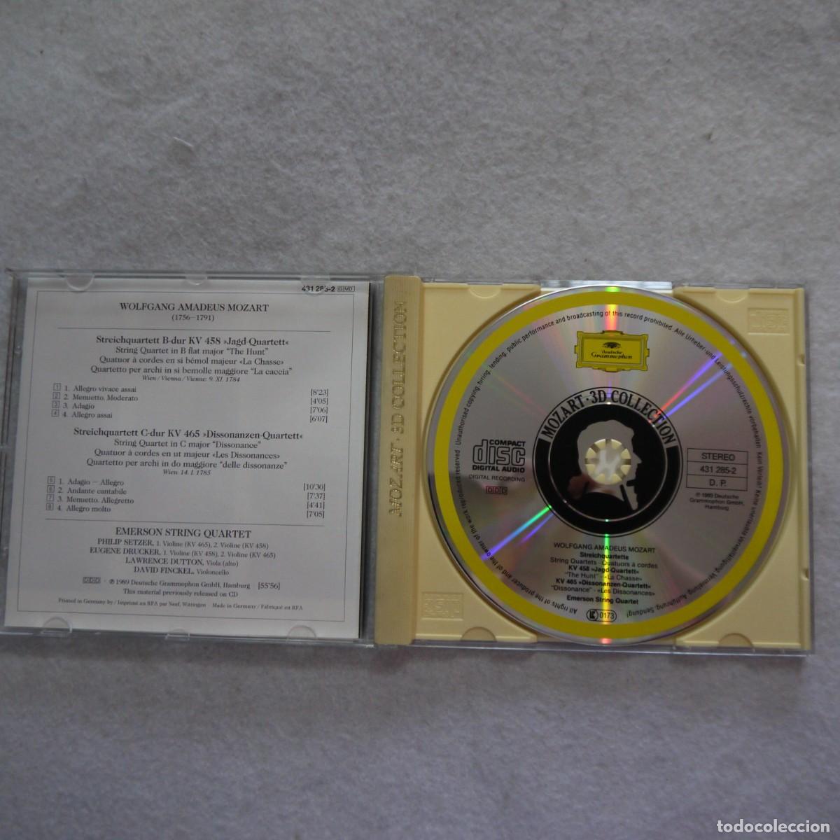 CDs de m&uacute;sica: W.A. MOZART / EMERSON STRING QUARTET - JAGD-QUARTETT, DISSONANZEN-QUARTETT - CD - Foto 2