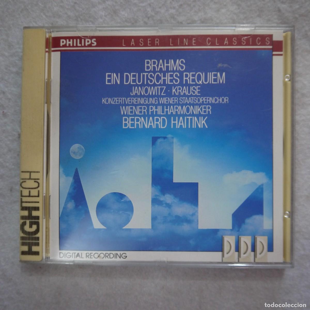 CDs de m&uacute;sica: BERNARD HAITINK - BRAHMS EIN DEUTSCHES REQUIEM - CD - Foto 1