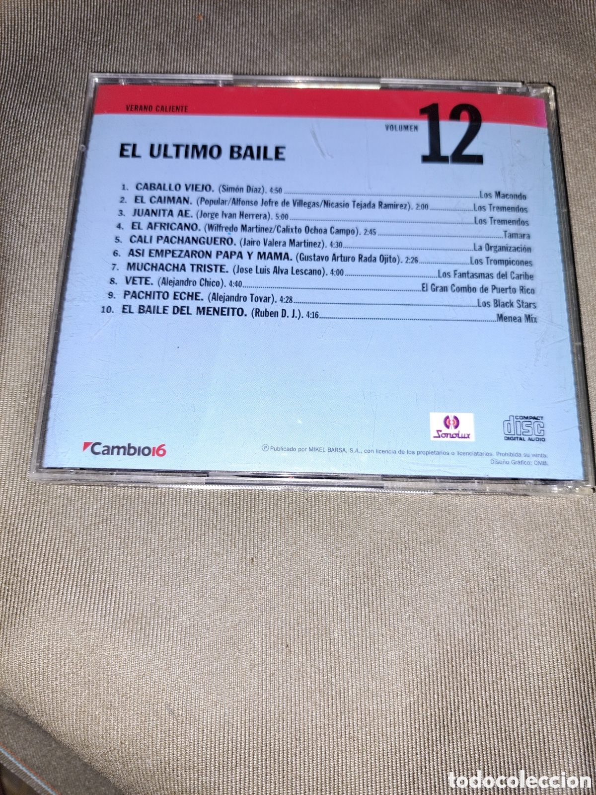 CDs de m&uacute;sica: CD VERANO CALIENTE, EL &Uacute;LTIMO BAILE - Foto 3