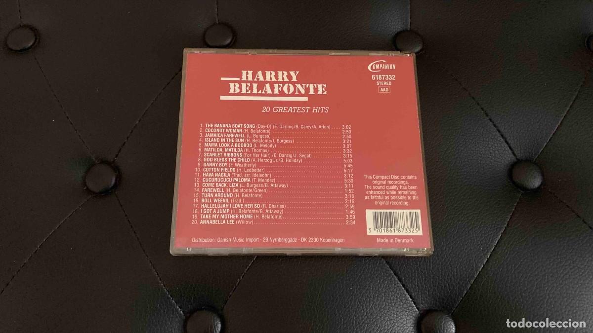CDs de m&uacute;sica: CD. Harry Belafonte. 20 greatest hits - Foto 2