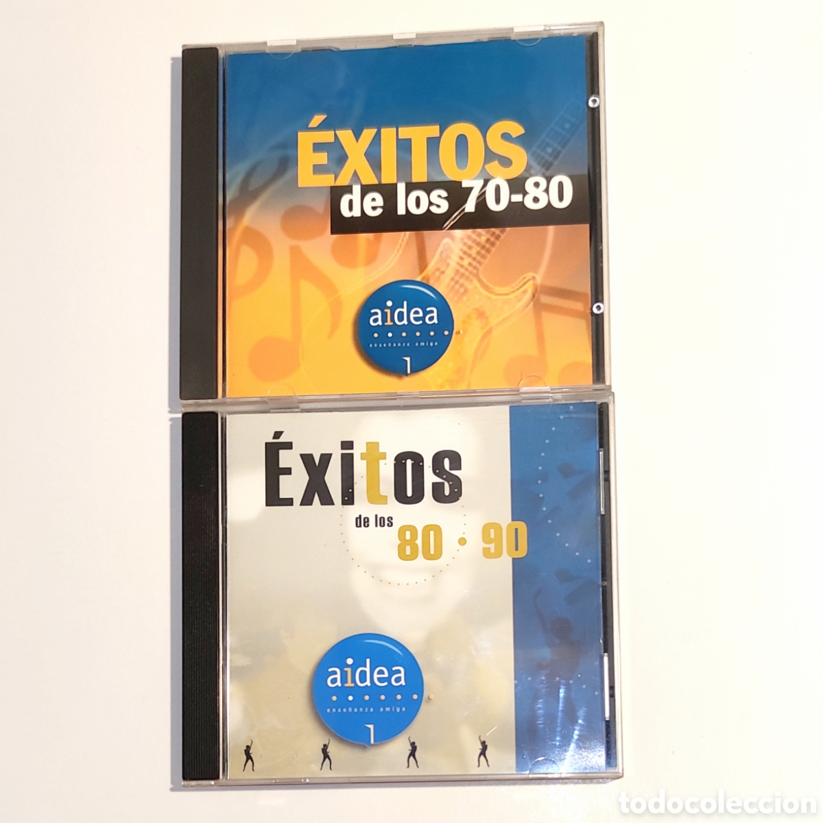 CDs de m&uacute;sica: 2 CD &Eacute;xitos 70-80 y 80-90 Aidea - Foto 2