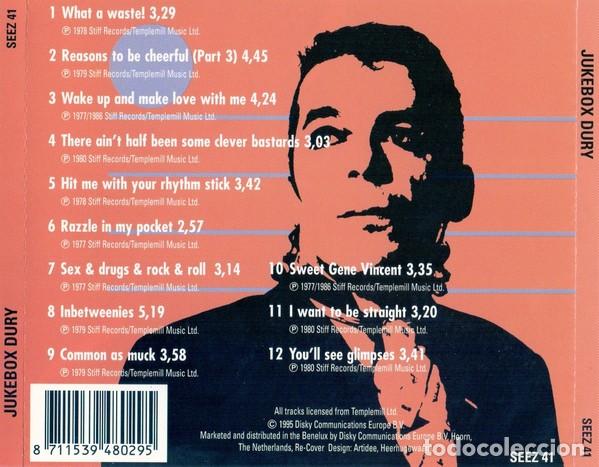 CDs de m&uacute;sica: Ian Dury & the Blockheads - Jukebox Dury - Foto 2