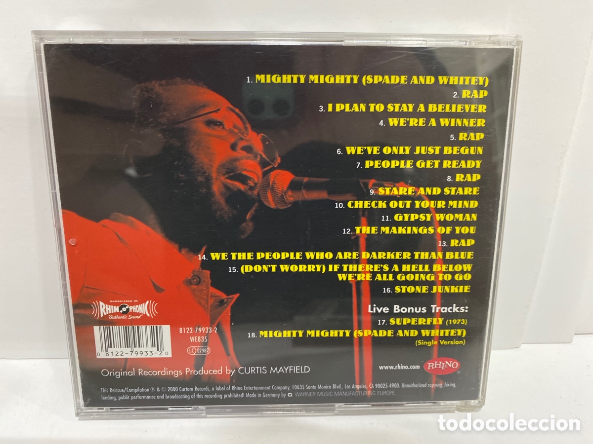 CDs de m&uacute;sica: Curtis Mayfield - Curtis / Live! (CD, Album) - Foto 2