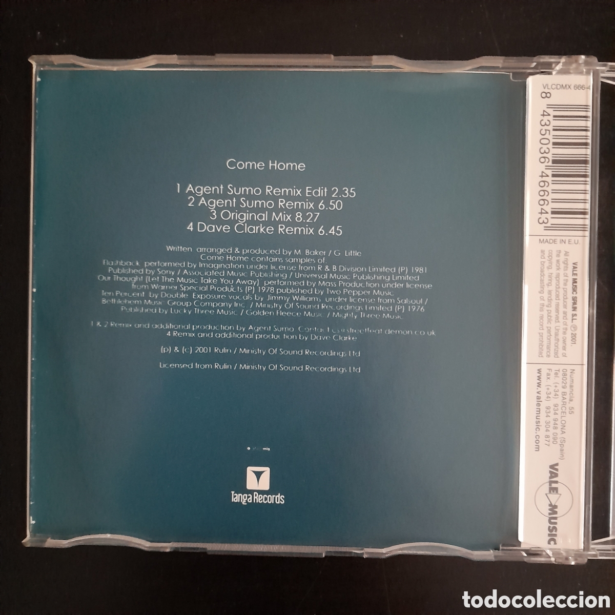 CDs de m&uacute;sica: Lil Devious &ndash; Come Home. CD, Maxi-Single 2001 Espa&ntilde;a - Foto 3