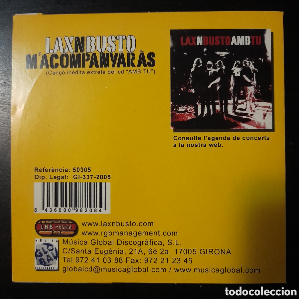 CDs de m&uacute;sica: LaxNBusto &ndash; Macompanyar&agrave;s. CD, Single, Cardboard Sleeve - Foto 2