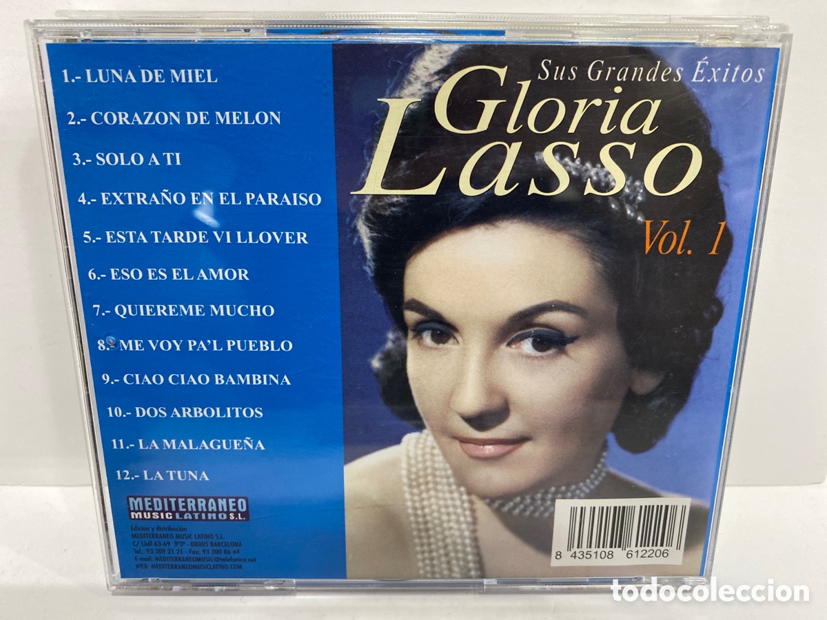 CDs de m&uacute;sica: Gloria Lasso - 12 &Eacute;xitos, Vol. 1 (CD, Comp) - Foto 2