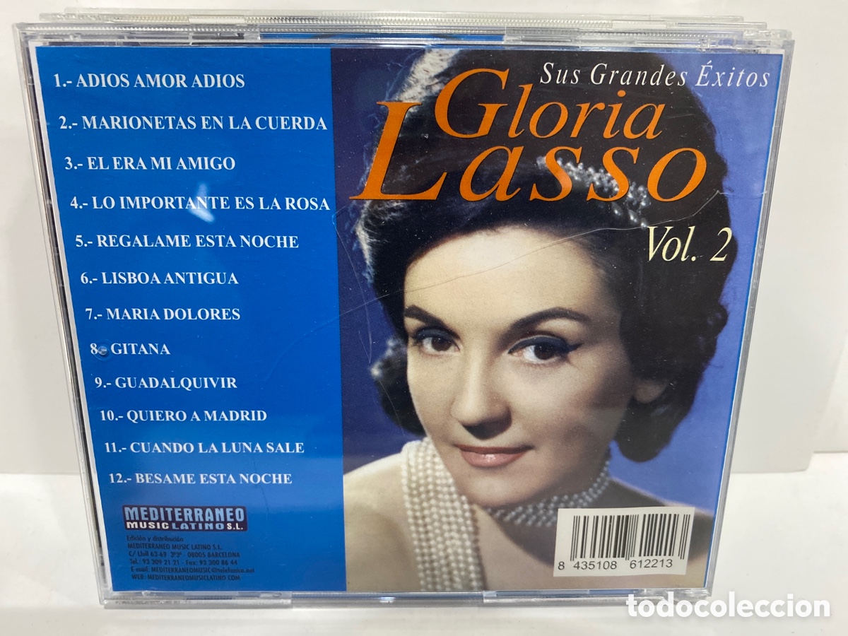 CDs de m&uacute;sica: Gloria Lasso - 12 &Eacute;xitos, Vol. 2 (CD, Comp) - Foto 2