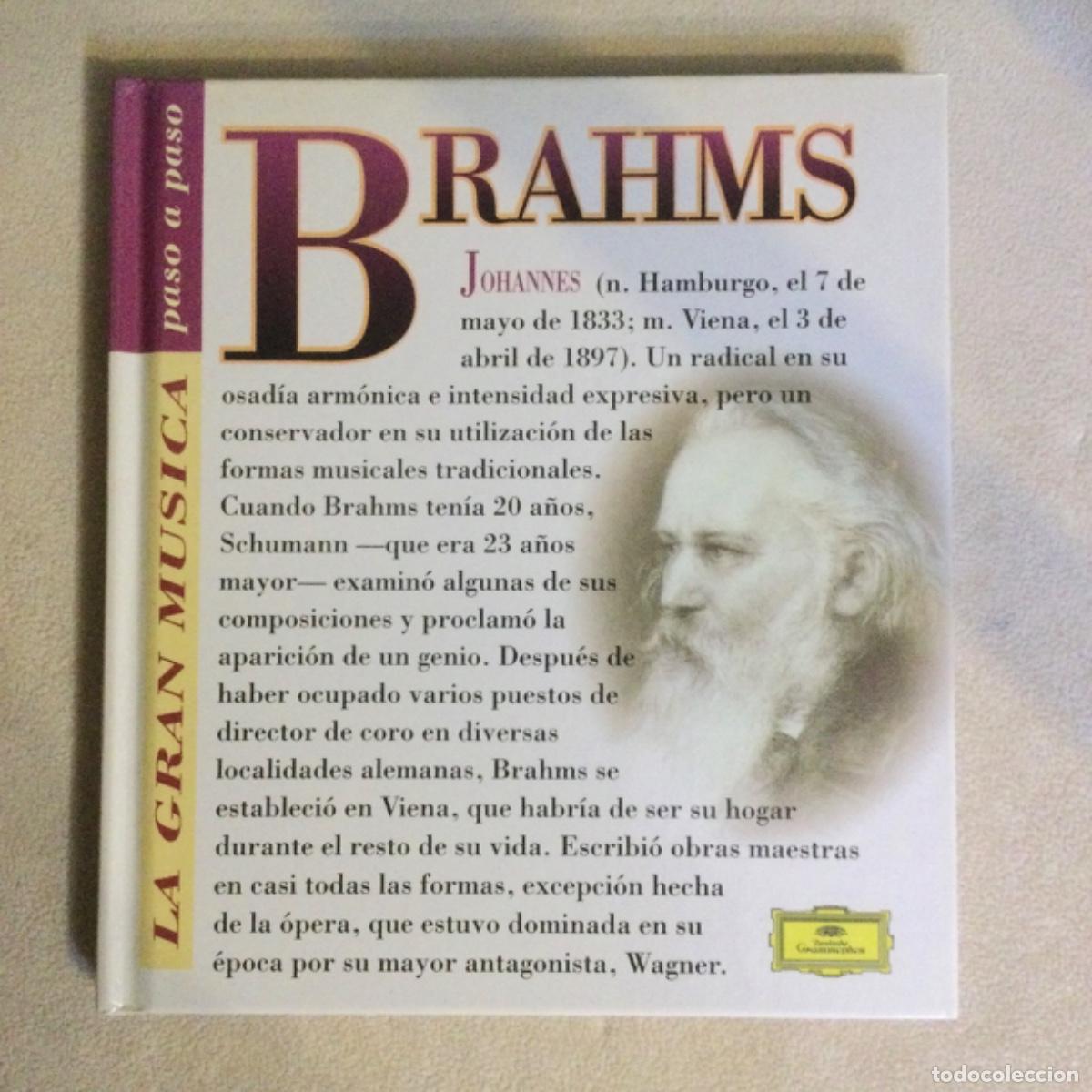 CDs de m&uacute;sica: Libro + CD. &ldquo;La Gran M&uacute;sica Paso a Paso&rdquo; BRAHMS. - Foto 1