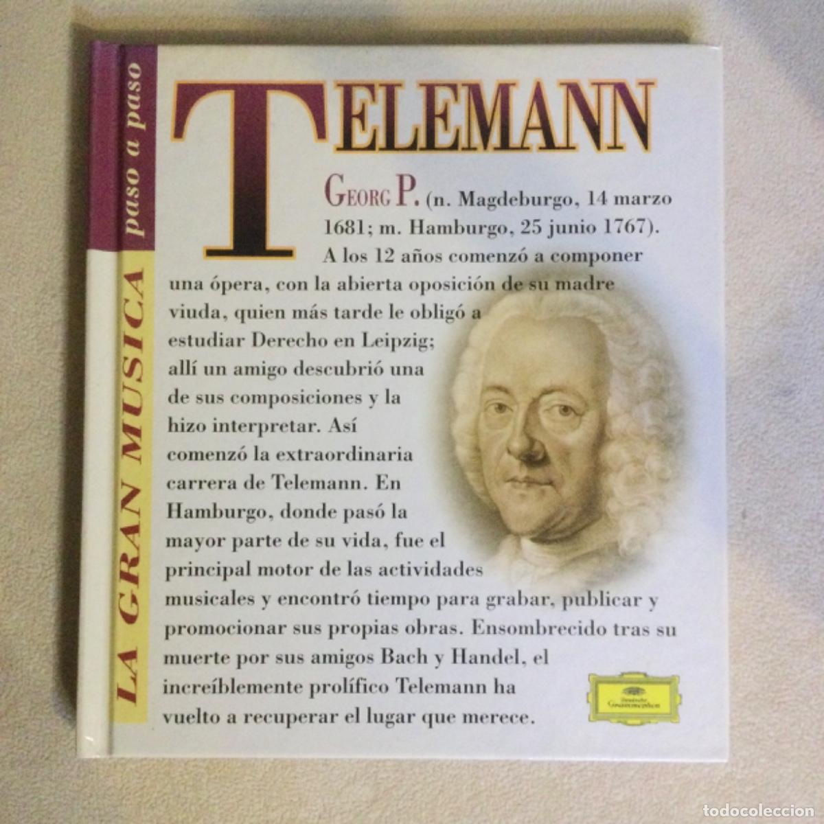 CDs de m&uacute;sica: Libro + CD. &ldquo;La Gran M&uacute;sica Paso a Paso&rdquo; TELEMANN. - Foto 1