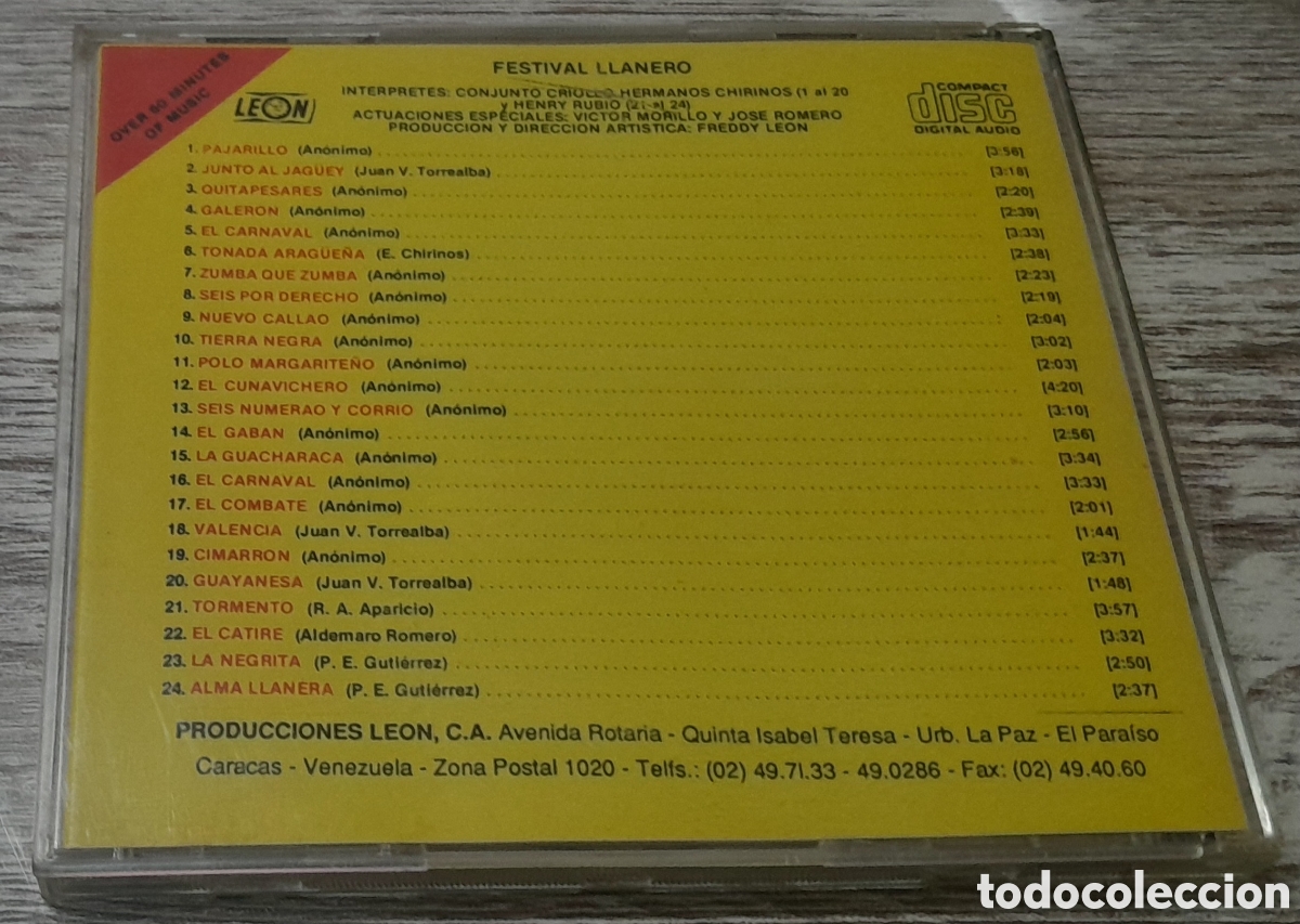 CDs de m&uacute;sica: FESTIVAL LLANERO - Foto 2