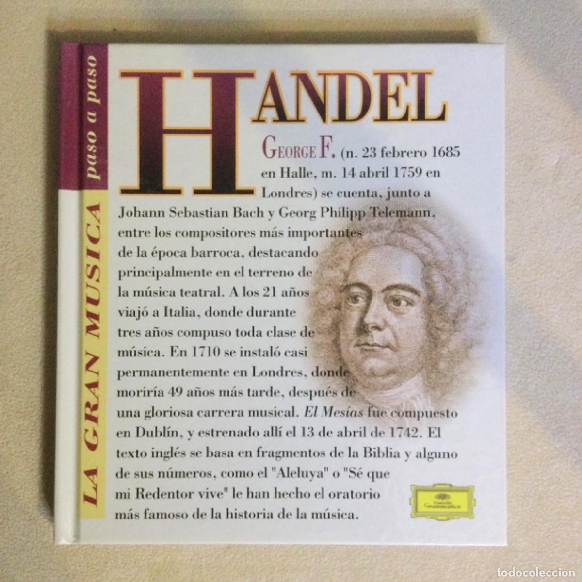 CDs de m&uacute;sica: Libro + CD. &ldquo;La Gran M&uacute;sica Paso a Paso&rdquo; HANDEL - Foto 1
