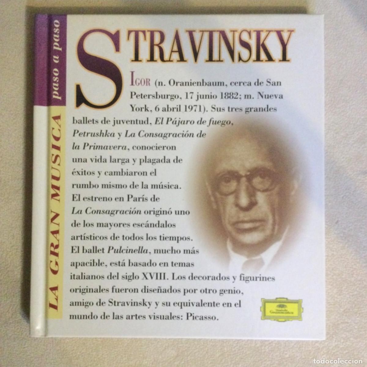 CDs de m&uacute;sica: Libro + CD. &ldquo;La Gran M&uacute;sica Paso a Paso&rdquo; STRAVINSKY - Foto 1