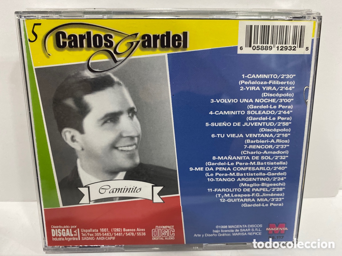 CDs de m&uacute;sica: Carlos Gardel - Caminito (CD, Comp) - Foto 2
