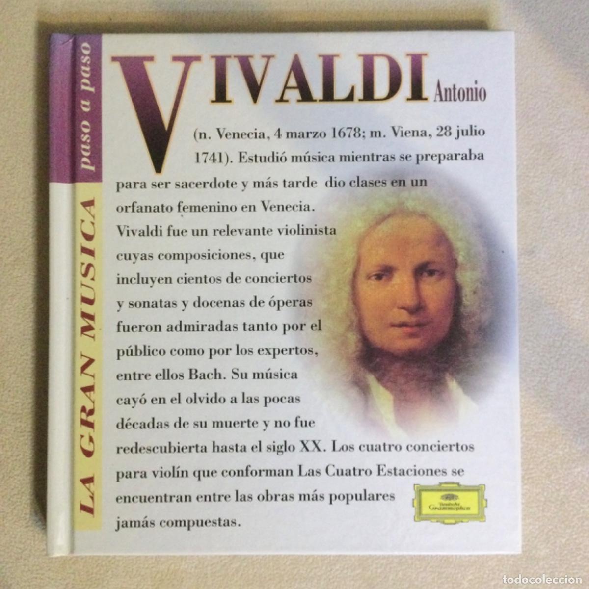 CDs de m&uacute;sica: Libro + CD. &ldquo;La Gran M&uacute;sica Paso a Paso&rdquo; VIVALDI - Foto 1